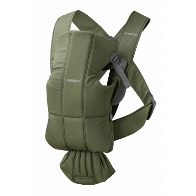 BabyBjörn - Bärsele Mini - Mörkgrön / Vävd