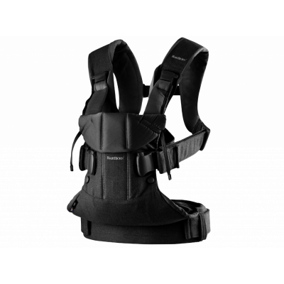 BABYBJÖRN Bärsele One - Svart, Cotton Mix