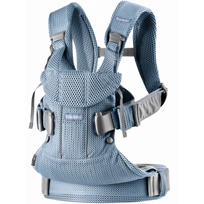 BABYBJÖRN Bärsele One Air - Gråblå, 3D Mesh