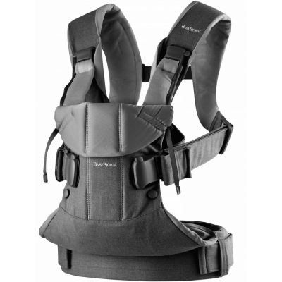 BabyBjörn Bärsele One - Denimgrå/Mörkgrå / Bomullsmix