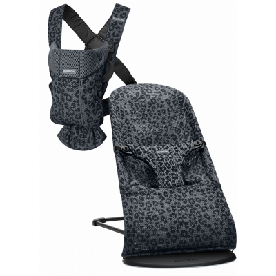 BabyBjörn Basic Startkit för nyfödda - Antracitgrå/Leo / Mesh