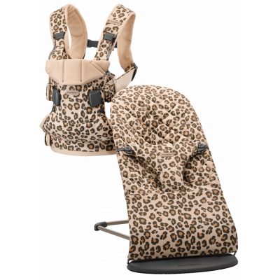 BabyBjörn Basic Startkit för nyfödda - Beige/Leo / Bomull/Bomull