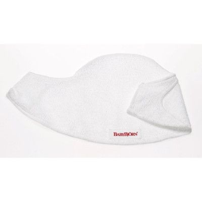 Babybjörn haklapp bärsele, vit tencel