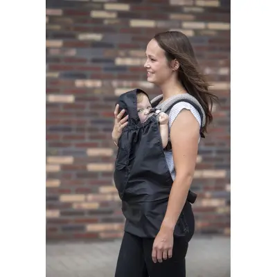 Dooky regnskydd bärsele, svart