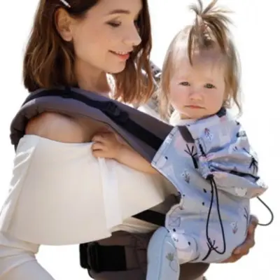 Kinder Hop - Bärsele Basic roe-Deers Bomull Grå/Blå Mt 74-98