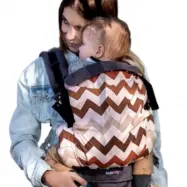 Kinder Hop - Bärsele Grow Air Zig Zag Navy/Grå