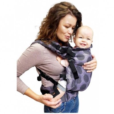 Kinder Hop - Bärsele Multi Grow Carrier Dots Bomull Lila