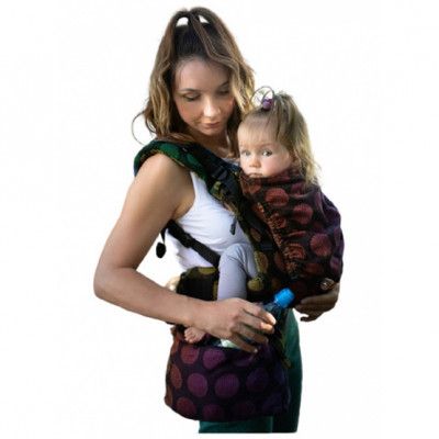 Kinder Hop - Bärsele Multi Grow Carrier Dots Rainbow Bomull