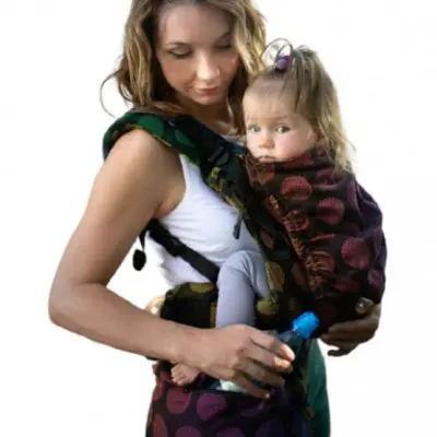 Kinder Hop - Bärsele Multi Grow Carrier Dots Rainbow Bomull