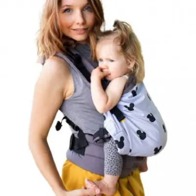 Kinder Hop - Bärsele Multi Grow Carrier Miki Bomull Vit