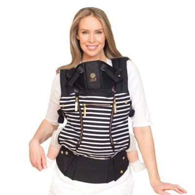 LILLEbaby bärsele Complete All Seasons, black of the same stripes