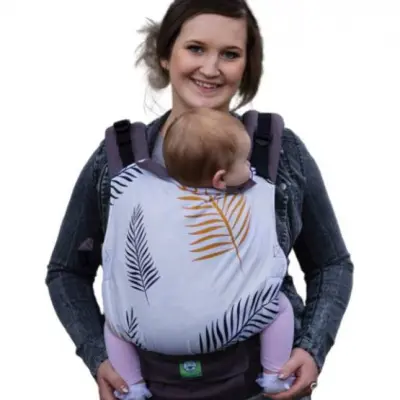 Luna Dream - Bärsele Grow Up leaf Bomull Vit/Orange/Brun