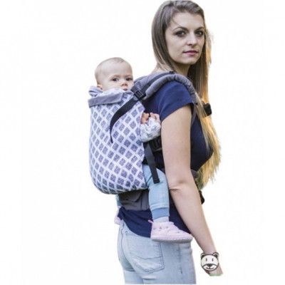 Luna Dream - Bärsele Grow Up squares Bomull Vit/Lila