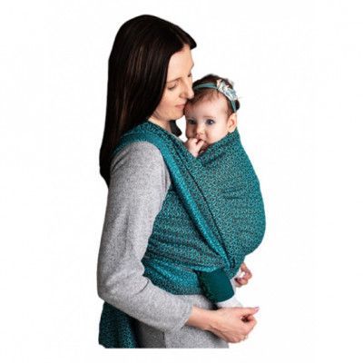 Luna Dream - Bärsele Sling Little Hearts Bomull Turkos Mt M