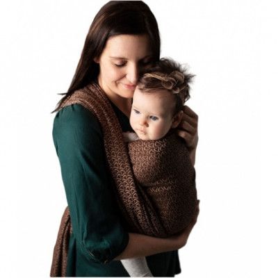 Luna Dream - Bärsele Slinglittle Hearts Coffee Bomull Brun Size 7