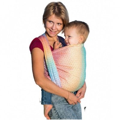 Luna Dream - Bärsele Slinglittle Hearts Rainbow Bomull Size 6