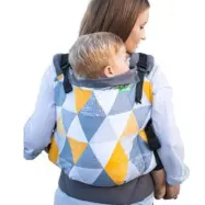 Luna Dream - Bärsele Standard Big Triangles Bomull Gul/Vit