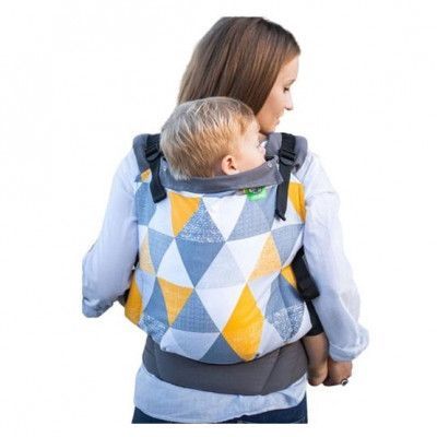 Luna Dream - Bärsele Standard Big Triangles Bomull Gul/Vit