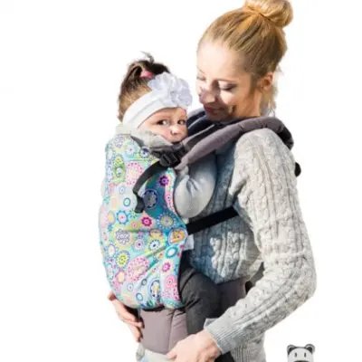 Luna Dream - Bärsele Standard flowers Bomull Vit/Grön/Rosa