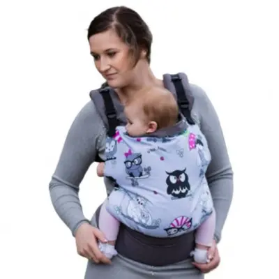 Luna Dream - Bärsele Standard owl Bomull Grå/Rosa