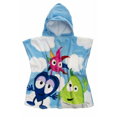 Teddykompaniet Babblarna, Badponcho 60x120 cm Babblarna vinkar