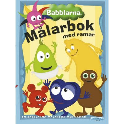 Babblarna Målarbok med ramar