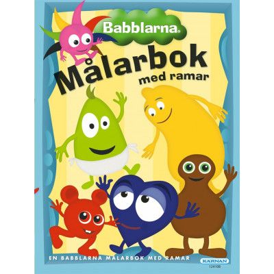 Babblarna Målarbok med ramar