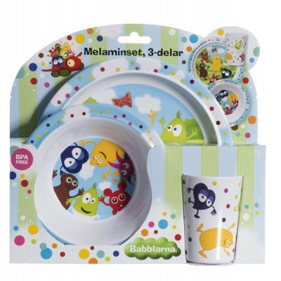 Babblarna Melaminset 3 delar