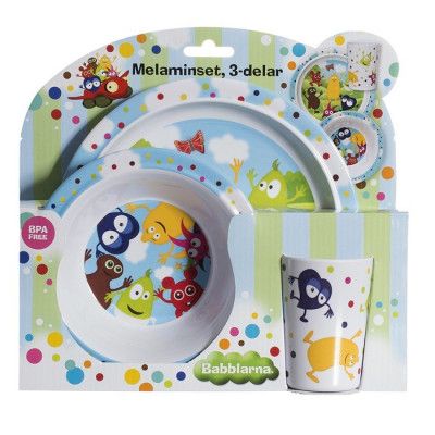 Babblarna Melaminset 3 delar