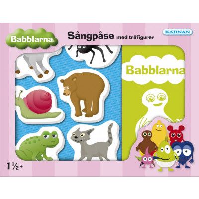 Babblarna Sångpåse med träfigurer