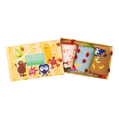 Babblarna™ Strumpor Gul för Barn Presentbox - 19-22