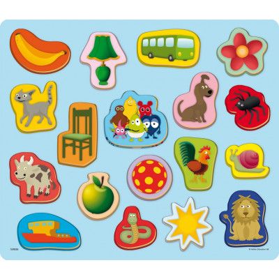 Babblarna Träpussel Formpussel