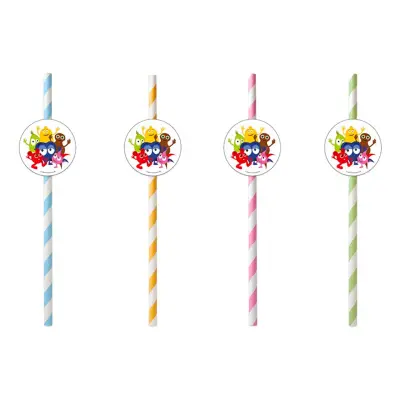 Papperssugrör Babblarna - 8-pack