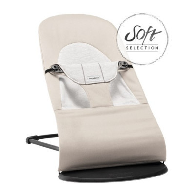 Babybjörn Balance Soft jersey, beige/grå/svart ram, Beige/grå