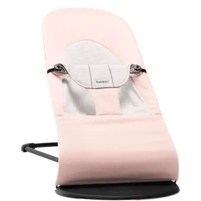 Babybjörn Balance Soft jersey, ljusrosa/grå/svart ram, ljusrosa/grå/svart ram