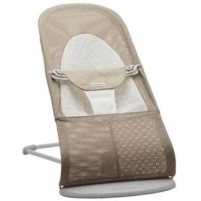 Babybjörn Balance Soft mesh, gråbeige/vit/grå ram, Gråbeige/vit/grå ram
