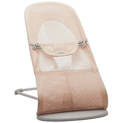 Babybjörn Balance Soft mesh, pärlemorosa/vit/grå ram, Pärlemorosa/vit/grå ram