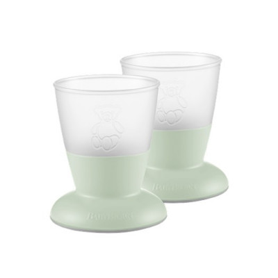 Babybjörn barnglas 2 -pack, blekgrön