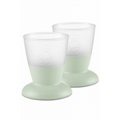 BabyBjörn - Barnglas, 2-pack - Blekgrön