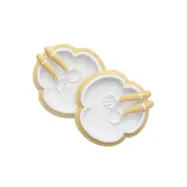 Babybjörn barntallrik, sked&gaffel 2 set, blekgul