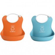 Babybjörn Haklapp 2-pack (Turkos/Orange)