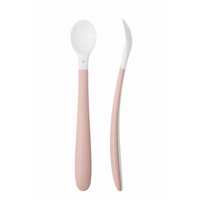 BabyBjörn - Matningssked, 2-pack - Blekrosa