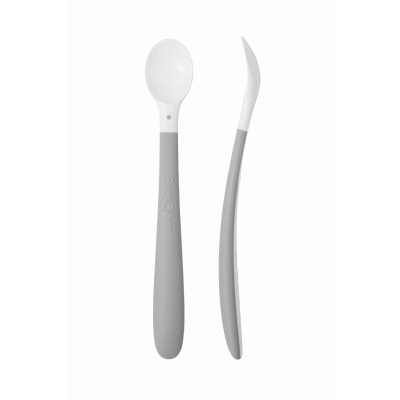 BabyBjörn - Matningssked, 2-pack - Grå