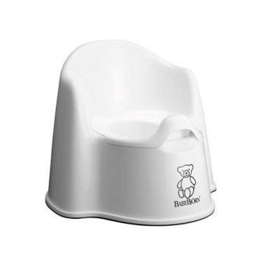 Babybjörn pottstol, vit/svart