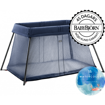 BABYBJÖRN Resesäng Light - Mörkblå, Mesh exkl överdragslakan