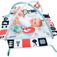 Clementoni - Babygym Svart&Vit 94 X 94 Cm Blå/Vit