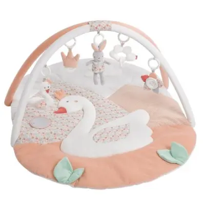 Fehn - Babygym Svansjön Rosa/Vit