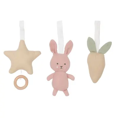 Jabadabado babygymfigurer, bunny rosa