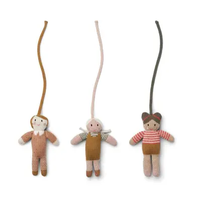 Liewood leksaker till babygym 3-pack, doll rose multi mix