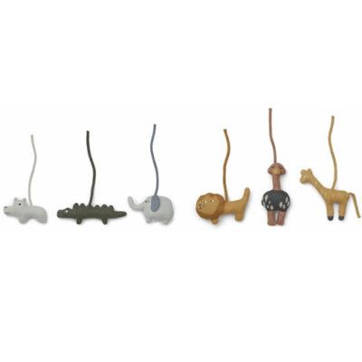 Liewood leksaker till babygym 6-pack, safari mix
